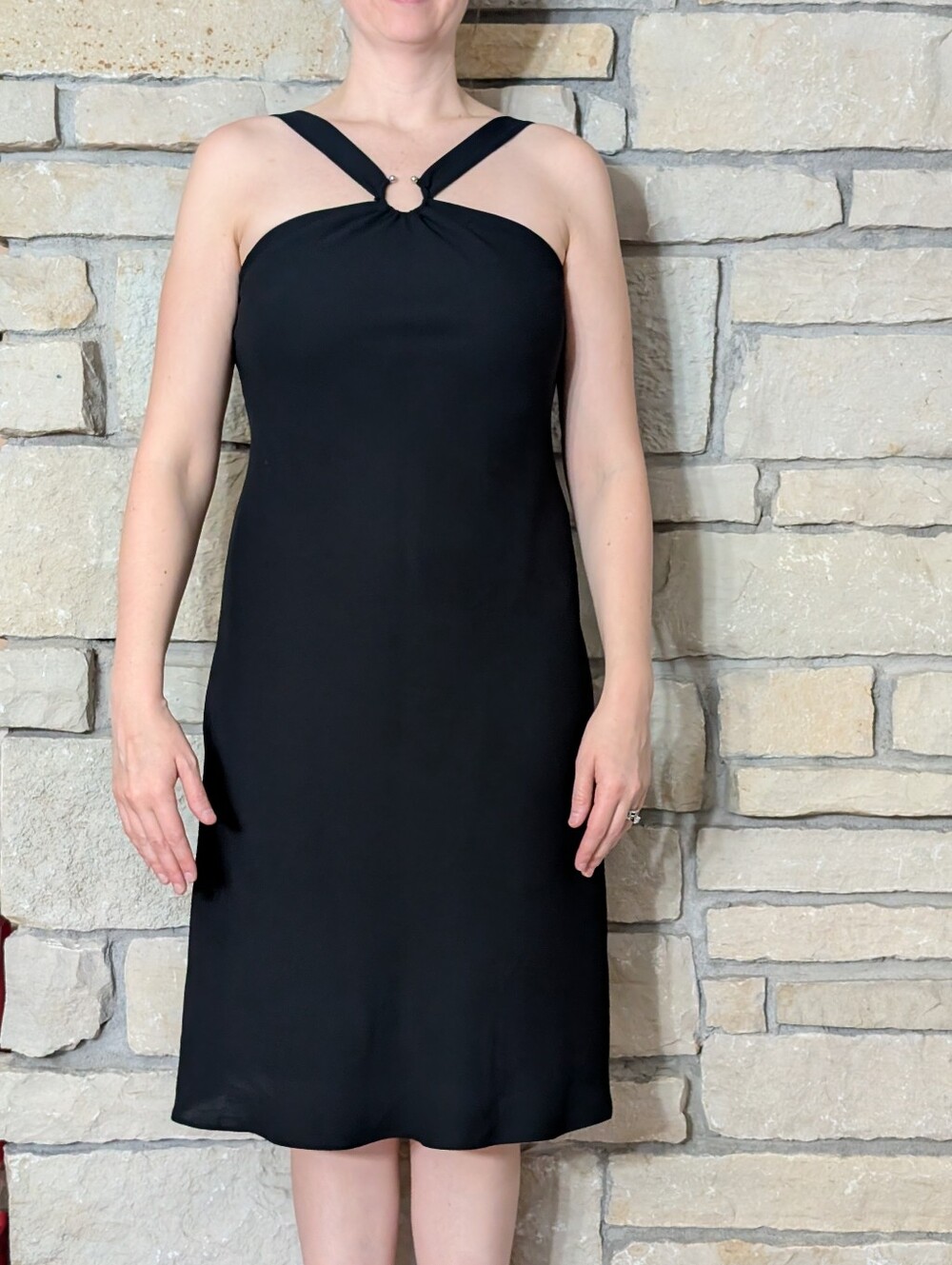 High neck dress